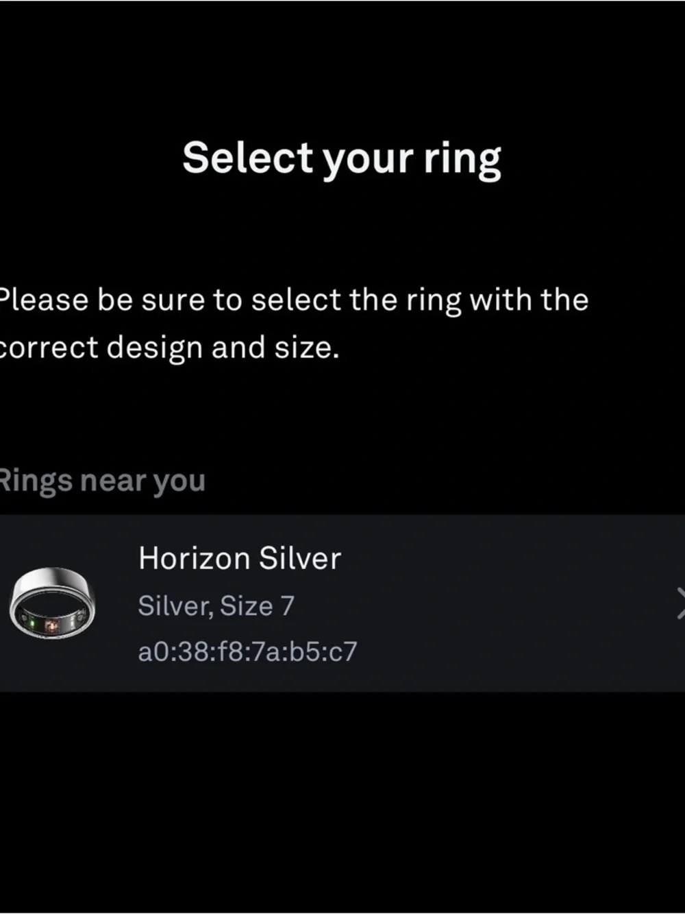 Oura Ring Horizon Smart Ring